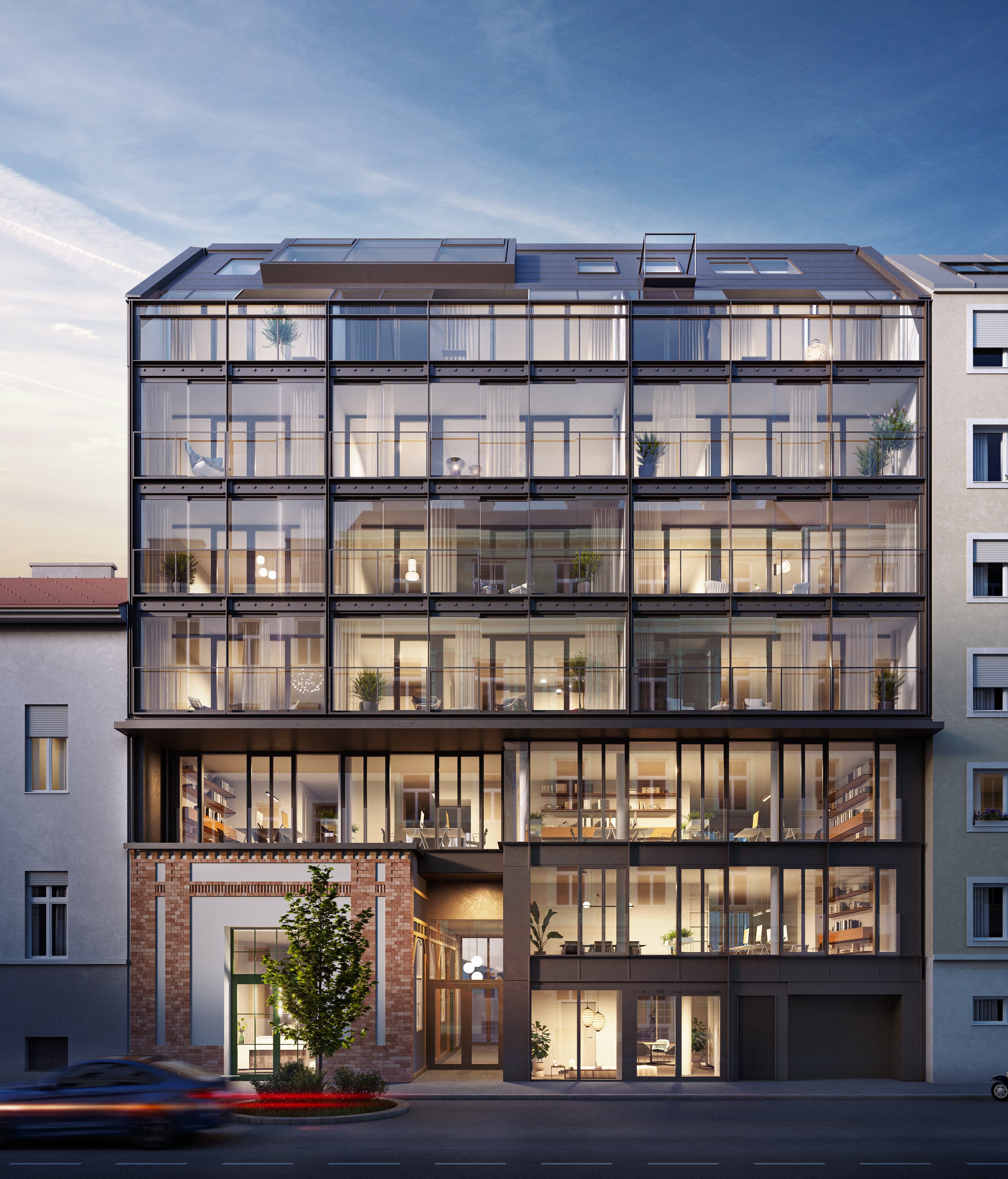 Straussengasse14 StrasseAbend